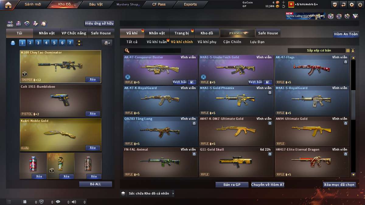 shop acc cf uy tin gia re
